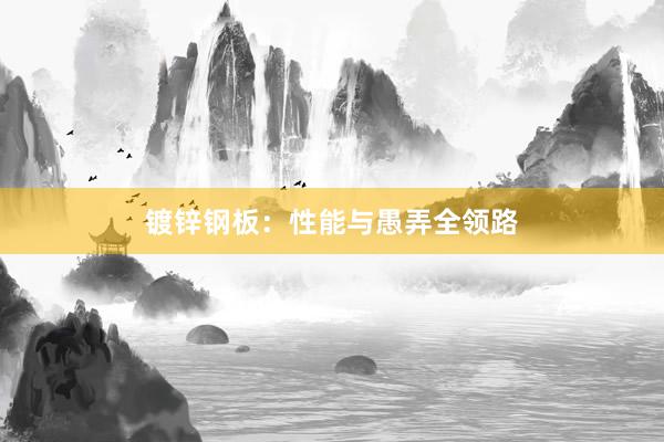 镀锌钢板：性能与愚弄全领路